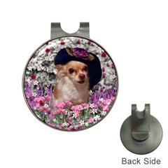 Chi Chi In Flowers, Chihuahua Puppy In Cute Hat Hat Clips With Golf Markers by DianeClancy