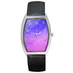 Ombre Purple Pink Barrel Style Metal Watch