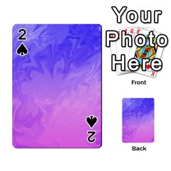 Ombre Purple Pink Playing Cards 54 Designs  by BrightVibesDesign