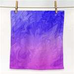 Ombre Purple Pink Face Towel Front