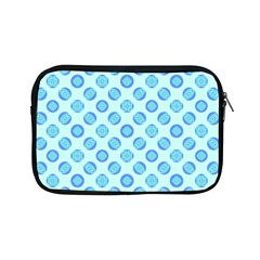 Pastel Turquoise Blue Retro Circles Apple Ipad Mini Zipper Cases