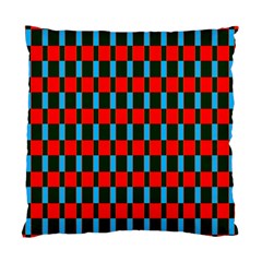 Black Red Rectangles Pattern                                                          	standard Cushion Case (two Sides) by LalyLauraFLM