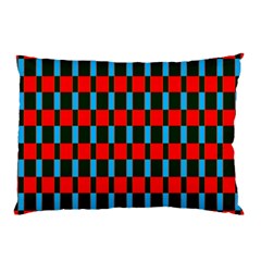 Black Red Rectangles Pattern                                                          			pillow Case by LalyLauraFLM