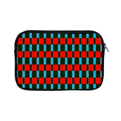 Black Red Rectangles Pattern                                                          			apple Ipad Mini Zipper Case by LalyLauraFLM