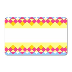 Rhombus And Stripes                                                             			magnet (rectangular) by LalyLauraFLM