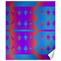 Triangles Gradient                                                             			canvas 8  X 10  by LalyLauraFLM