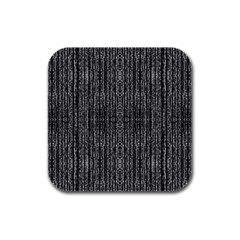 Dark Grunge Texture Rubber Square Coaster (4 Pack)  by dflcprints