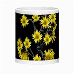 Sunflowers Over Black Morph Mugs Center