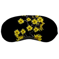 Sunflowers Over Black Sleeping Masks by dflcprints