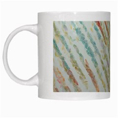 Diagonal Stripes Painting                                                               White Mug by LalyLauraFLM