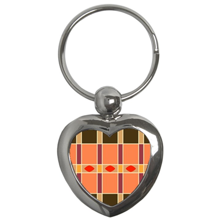 Shapes and stripes                                                                 			Key Chain (Heart)