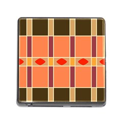 Shapes And Stripes                                                                 			memory Card Reader (square) by LalyLauraFLM