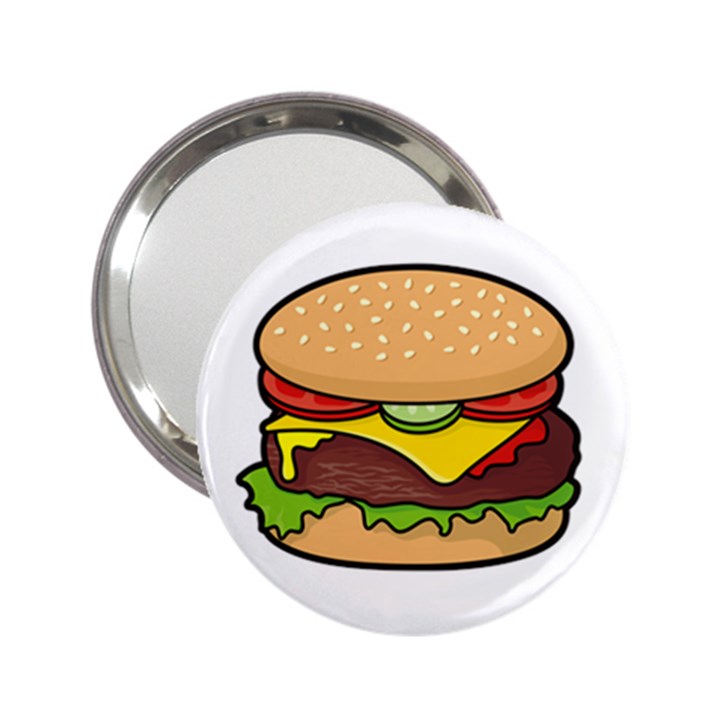 Cheeseburger 2.25  Handbag Mirrors