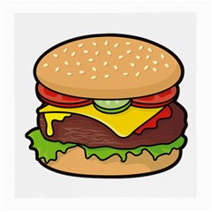 Cheeseburger Medium Glasses Cloth (2-side) by sifis