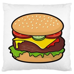 Cheeseburger Standard Flano Cushion Case (two Sides) by sifis