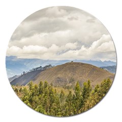 Ecuadorian Landscape At Chimborazo Province Magnet 5  (round) by dflcprints