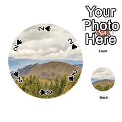 Ecuadorian Landscape At Chimborazo Province Playing Cards 54 (round)  by dflcprints