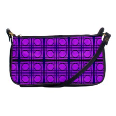 Bright Pink Mod Circles Shoulder Clutch Bags by BrightVibesDesign