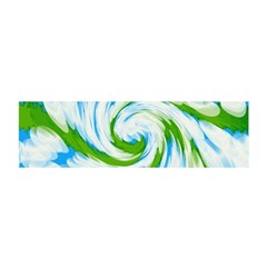 Tie Dye Green Blue Abstract Swirl Satin Scarf (oblong) by BrightVibesDesign