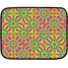 Modern Colorful Geometric Double Sided Fleece Blanket (mini)  by dflcprints