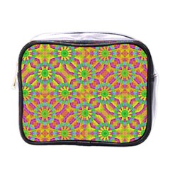 Modern Colorful Geometric Mini Toiletries Bags by dflcprints