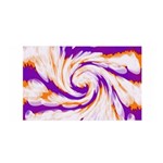 Tie Dye Purple Orange Abstract Swirl Satin Wrap Front