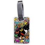 Freckles In Butterflies I, Black White Tux Cat Luggage Tags (One Side)  Front