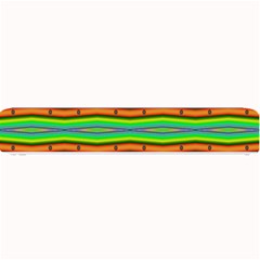 Bright Green Orange Lines Stripes Small Bar Mats by BrightVibesDesign