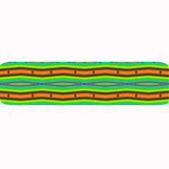 Bright Green Orange Lines Stripes Large Bar Mats