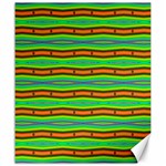 Bright Green Orange Lines Stripes Canvas 20  x 24   19.57 x23.15  Canvas - 1