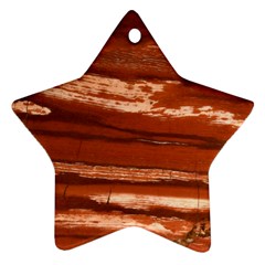 Red Earth Natural Star Ornament (two Sides) 