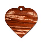 Red Earth Natural Dog Tag Heart (Two Sides) Back