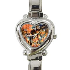 Naturally True Colors  Heart Italian Charm Watch by UniqueCre8ions