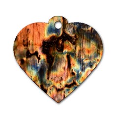 Naturally True Colors  Dog Tag Heart (one Side) by UniqueCre8ions