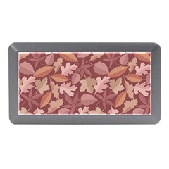 Marsala Leaves Pattern Memory Card Reader (mini) by sifis