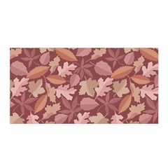 Marsala Leaves Pattern Satin Wrap by sifis