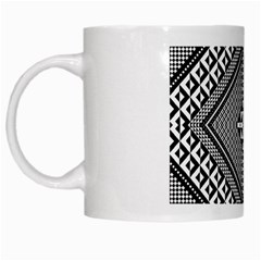 Geometric Pattern Vector Illustration Myxk9m   White Mugs by dsgbrand