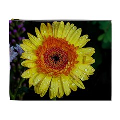 Yellow Flower Close Up Cosmetic Bag (xl) by MichaelMoriartyPhotography