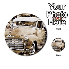 Vintage Chevrolet Pick Up Truck Multi-purpose Cards (round)  by MichaelMoriartyPhotography