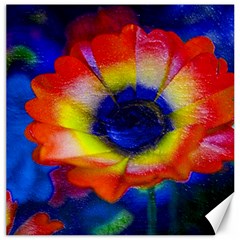 Tie Dye Flower Canvas 20  X 20   by MichaelMoriartyPhotography