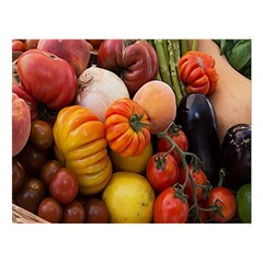 Heirloom Tomatoes Double Sided Flano Blanket (large)  by MichaelMoriartyPhotography