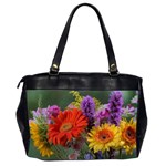 Colorful Flowers Office Handbags (2 Sides)  Back