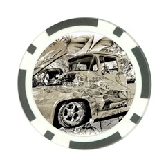 Old Ford Pick Up Truck  Poker Chip Card Guards by MichaelMoriartyPhotography