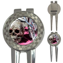 Skull And Bike 3-in-1 Golf Divots