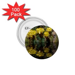 Cactus Flowers With Reflection Pool 1 75  Buttons (100 Pack)  by MichaelMoriartyPhotography