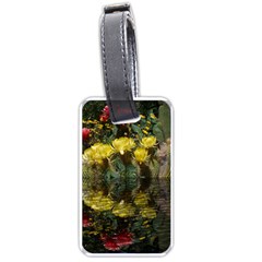 Cactus Flowers With Reflection Pool Luggage Tags (one Side)  by MichaelMoriartyPhotography