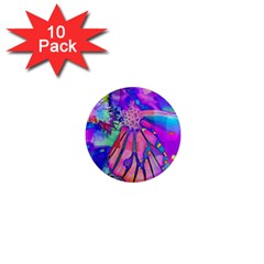 Psychedelic Butterfly 1  Mini Magnet (10 Pack)  by MichaelMoriartyPhotography