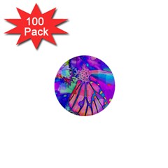 Psychedelic Butterfly 1  Mini Buttons (100 Pack)  by MichaelMoriartyPhotography