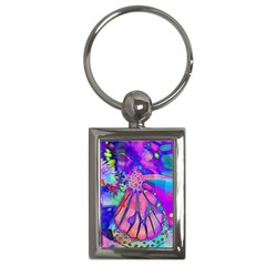 Psychedelic Butterfly Key Chains (rectangle) 