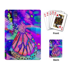 Psychedelic Butterfly Playing Card